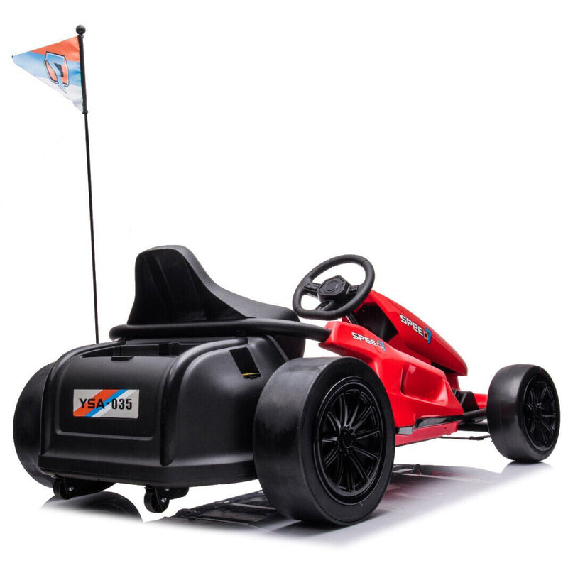 24V Kids Electric Racing Car with Drift Mode - Battery Powered Ride-on Toy