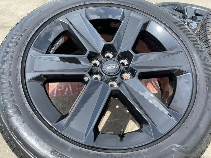 22" Ford F-150 LOBO LARIAT OEM black rims wheels tires Expedition 2026 2027 NEW Texas Truck Tire
