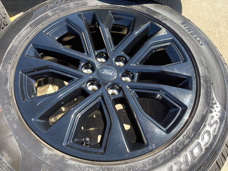 20" Ford F-150 LARIAT Limited OEM 10619 rims wheels Expedition 2025 2026 PIRELLI Texas Truck Tire
