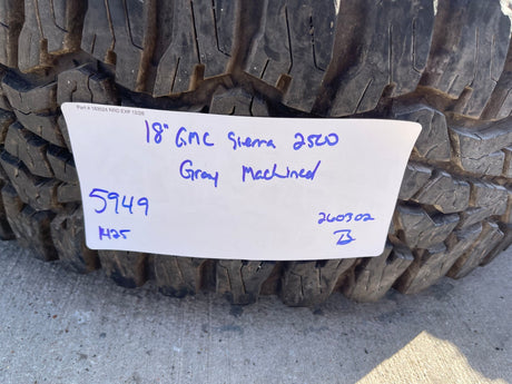18" GMC Sierra AT4X Chevy Silverado 2500 3500 OEM 5949 wheels rims GOODYEAR A/T Texas Truck Tire