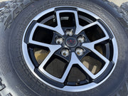 17" Jeep Wrangler Rubicon OEM 95730 9327 wheels rims Gladiator FALKEN MT 33" NEW Texas Truck Tire