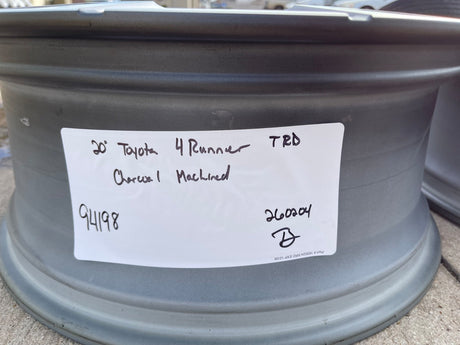 20" Toyota 4Runner TRD OEM 94198 wheels rims Tundra Sequoia 2025 2026 NEW Texas Truck Tire