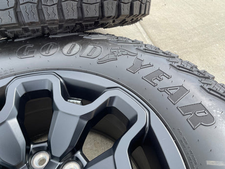 18" Dodge Ram 1500 TRX RHO Black OEM 66002 wheels rims TERRITORY A/T 35" NEW Texas Truck Tire