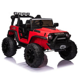 Electric 24V Battery Kids Ride On Car Toy Jeep with USB, Bluetooth, and Remote Control Features