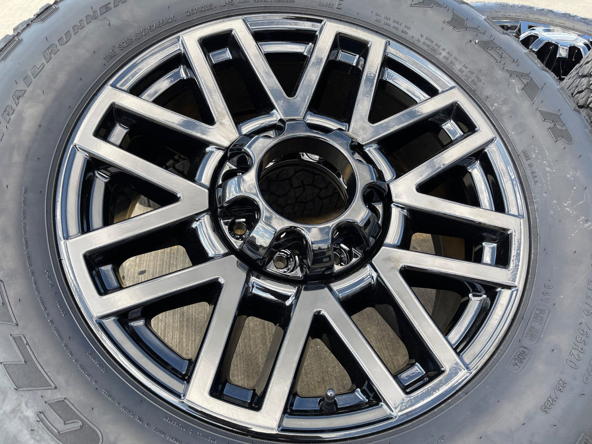 20" Ford F-250 F-350 LARIAT TREMOR OEM 10201 10104 rims wheels GOODYEAR A/T NEW Texas Truck Tire