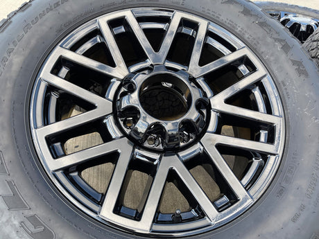 20" Ford F-250 F-350 LARIAT TREMOR OEM 10201 10104 rims wheels GOODYEAR A/T NEW Texas Truck Tire