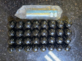 (32) 14x1.5 lug nuts black RAM 2500 3500 Chevy Silverado GMC Sierra lugs Texas Truck Tire