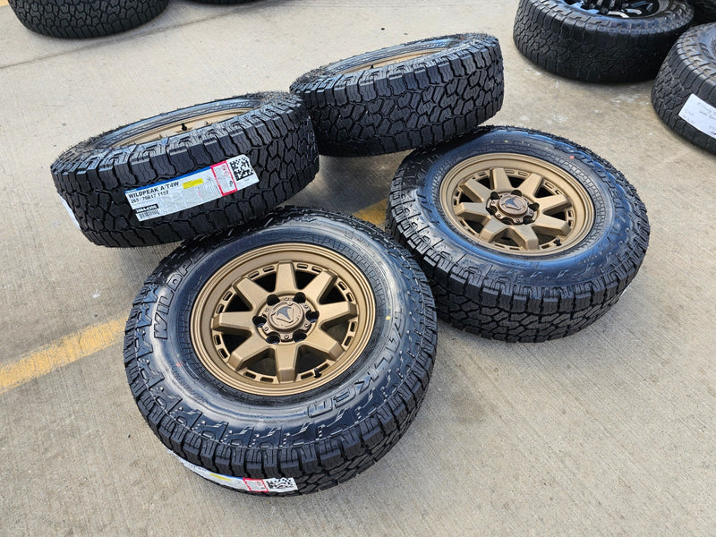 17" 4Runner Toyota Tacoma OEM BRONZE wheels rims FJ FALKEN WILDPEAK A/T4 NEW Texas Truck Tire