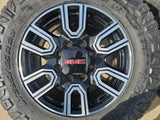20" GMC Sierra AT4 2500 3500 OEM wheels rims 5950 Silverado NITRO 35" Texas Truck Tire