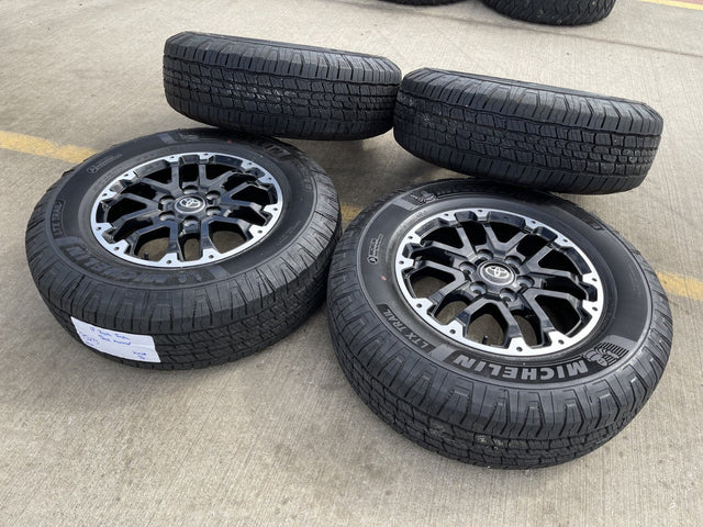 18" Toyota Tundra TRD OEM black wheels rims 75273 Sequoia 2024 2025 2026 Texas Truck Tire
