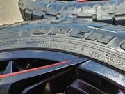 22x10 FUEL D775 Reaction Chevy Dodge Ram 2500 3500 wheels rims 37" 8x165 8x6.5 Texas Truck Tire