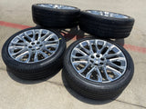 24" Chevy Tahoe LTZ GMC Yukon Sierra Denali OEM wheels rims tires 2025 2026 NEW Texas Truck Tire