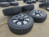 20" GMC Sierra DENALI 2500 3500 OEM wheels rims 5958 14138 Chevy KENDA A/T2 Texas Truck Tire