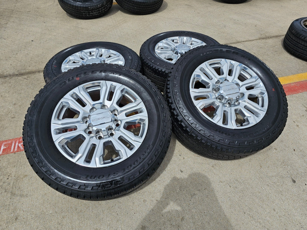 20" GMC Sierra Denali 2500 3500 OEM 5957 wheels rims tires 2022 2023 2024 2025 Texas Truck Tire