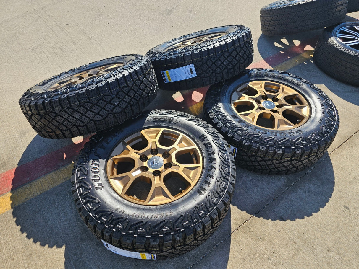 18" Lexus GX550 OEM wheels rims BRONZE Toyota Land Cruiser Tundra Sequoia NEW Texas Truck Tire