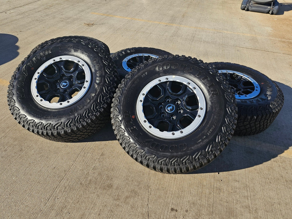 17" Ford Bronco SASQUATCH wheels rims BEADLOCK 10388 Ranger GOODYEAR M/T Texas Truck Tire