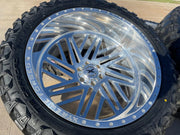 24x14 Xtreme Forged 009 wheels rims Chevy RAM 1500 Tacoma -76 6x139 6x5.5 35" Texas Truck Tire