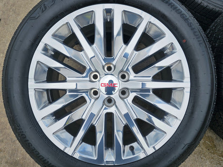 22" GMC Sierra Yukon DENALI Silverado OEM 5921 wheels rims 2024 2025 2026 NEW Texas Truck Tire