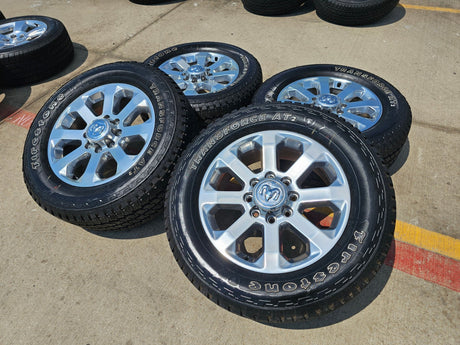 20" Dodge Ram 2500 3500 LARAMIE OEM 2700 wheels rims tires 2024 2025 2026 NEW Texas Truck Tire