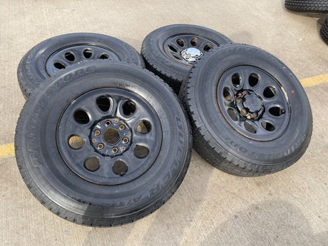 17" Chevy Silverado 1500 Tahoe PPV OEM 5223 8074 wheels rims BRIDGESTONE A/T Texas Truck Tire