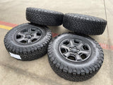 17" Jeep Wrangler Rubicon OEM 9260 wheels rims Gladiator tires BFG KO2 A/T 33" Texas Truck Tire