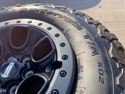 17" Ford F-150 Raptor OEM BEADLOCK rims wheels 10459 95210 BFG KO2 35" tires Texas Truck Tire