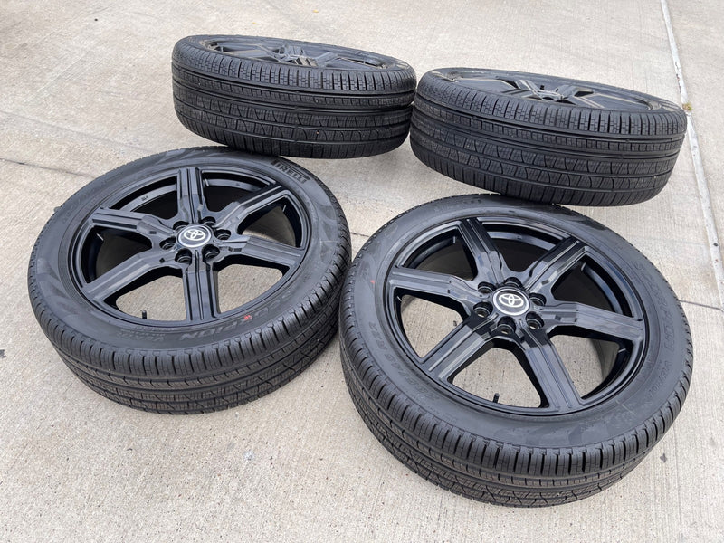 22" Toyota Tundra Sequoia OEM wheels rims 75282 Land Cruiser GX550 PIRELLI NEW Texas Truck Tire