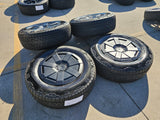 20" Tesla Cyber Truck OEM black wheels rims tires 2024 2025 Cybertruck NEW Texas Truck Tire
