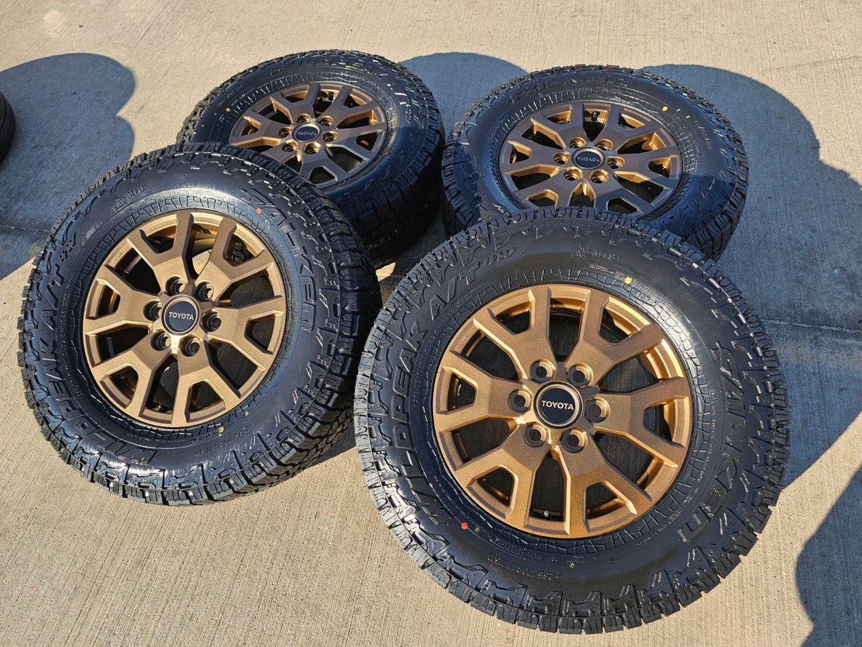 17" Toyota Tacoma 4Runner TRD OEM 94254 10637 BRONZE wheels rims 2025 2026 NEW Texas Truck Tire