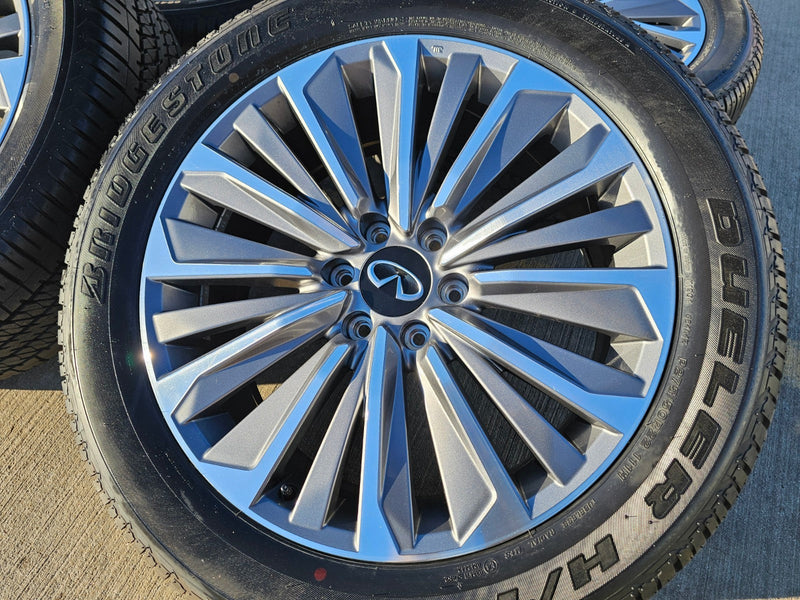 22" Infiniti QX80 QX56 Nissan Titan Armada OEM 94236 wheels rims 2025 2026 NEW Texas Truck Tire