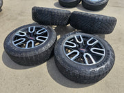 20" GMC Sierra Yukon AT4X Silverado OEM 5914 wheels rims TERRITORY M/T Texas Truck Tire