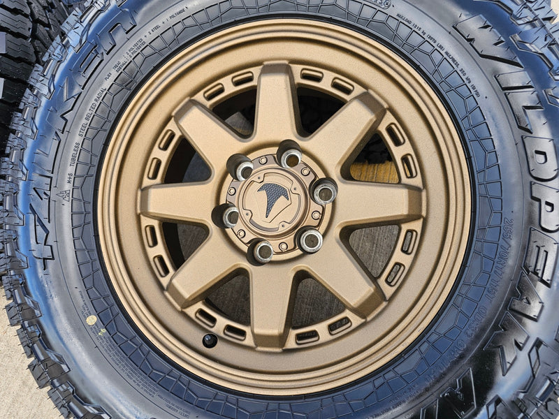 17" 4Runner Toyota Tacoma OEM BRONZE wheels rims FJ FALKEN WILDPEAK A/T4 NEW Texas Truck Tire