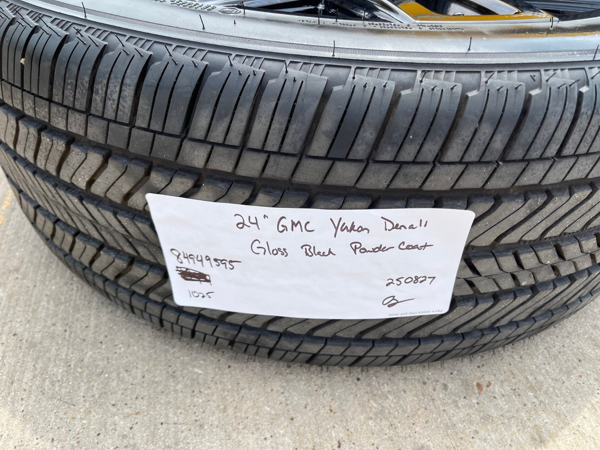 24" GMC Yukon Sierra DENALI OEM wheels rims black 2022 2023 2024 2025 2026 NEW Texas Truck Tire