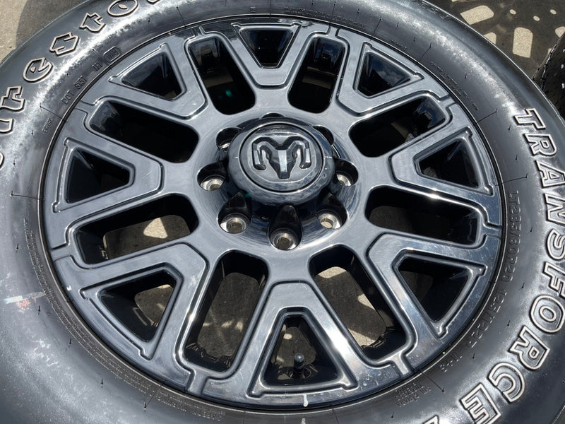 20" Dodge Ram 2500 3500 LARAMIE OEM 51649 wheels rims A/T2 2025 2026 Texas Truck Tire
