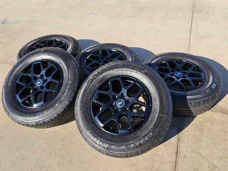18" Ford Bronco wheels rims tires black 95213 Ranger 2023 2024 2025 2026 Texas Truck Tire