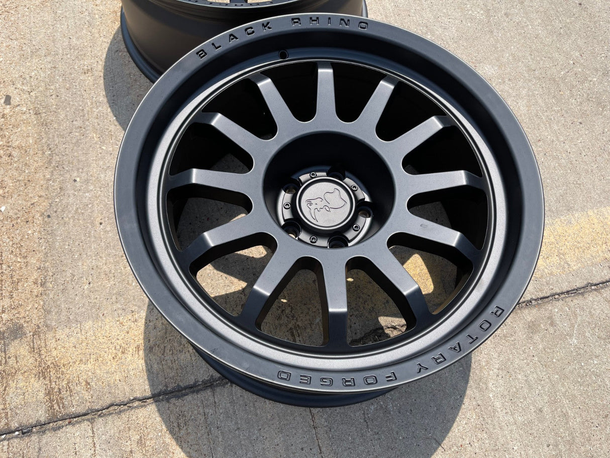 (1) 20" 20x9.5 Black Rhino Rapid RF Jeep Wrangler Gladiator wheel rim NEW Texas Truck Tire