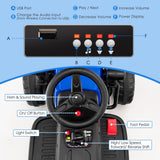 12V Electric Tractor with Remote Control, Music, and LED Lights for Kids