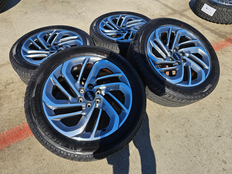 22" Lincoln Navigator OEM 94225 rims wheels BLACK LABEL 2025 2026 MICHELIN NEW Texas Truck Tire