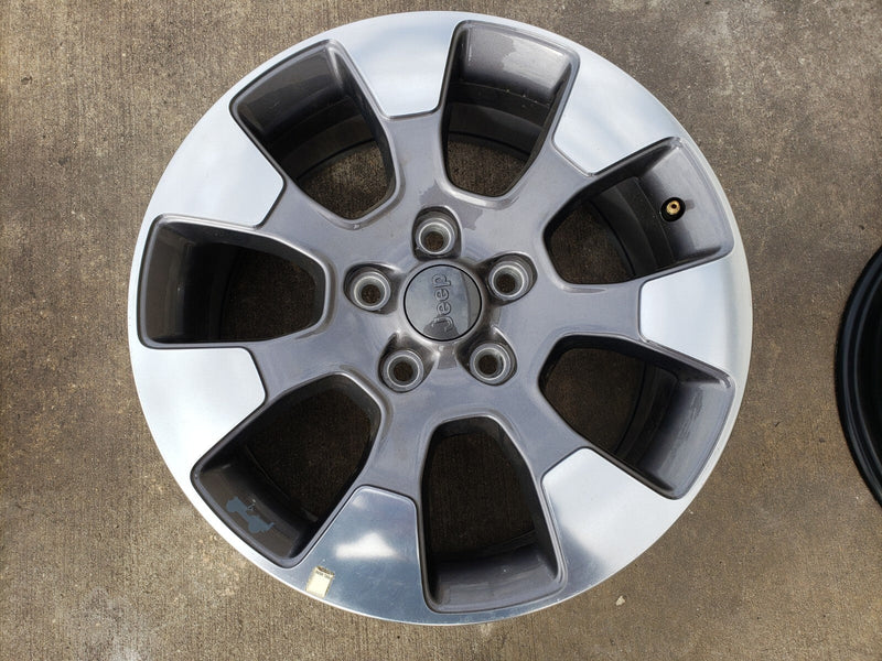 18" Jeep Wrangler Gladiator Sahara OEM wheel rim 9222 SPARE 2021 2022 2023 NEW Texas Truck Tire