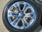 20" Dodge Ram 1500 OEM Laramie Long Horn 2678 2682 wheels rims 2024 2025 NEW Texas Truck Tire