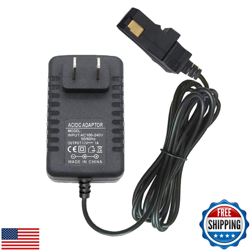 12V Charger for Power Wheels with Gray Battery and Orange Trim