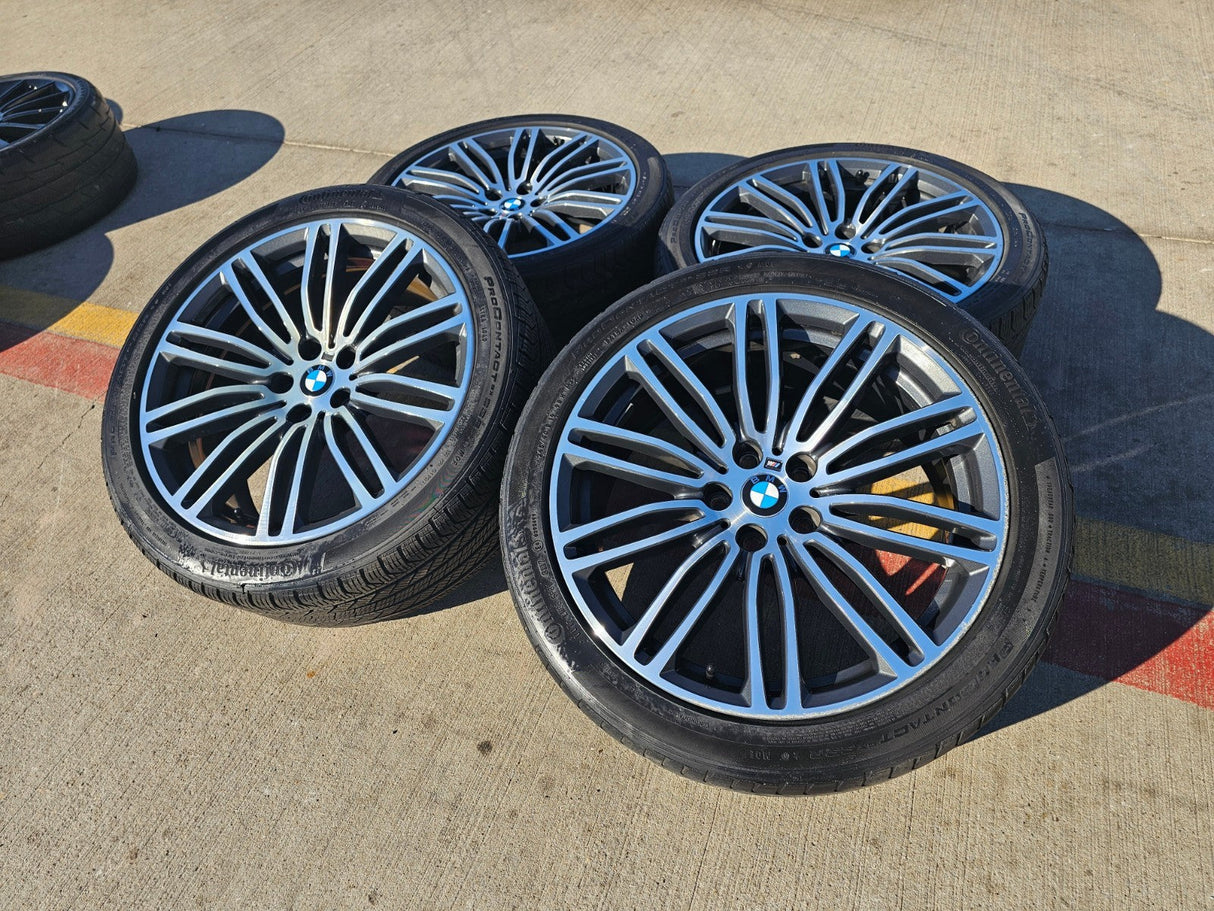 19" BMW 530i 540i 530e M550i 4 5 6 7 OEM 86328 Series wheels rims Style 664M Texas Truck Tire