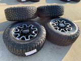18" GMC Sierra AT4X Chevy Trail Boss 2500 OEM 14136 wheels rims GOODYEAR 35" Texas Truck Tire