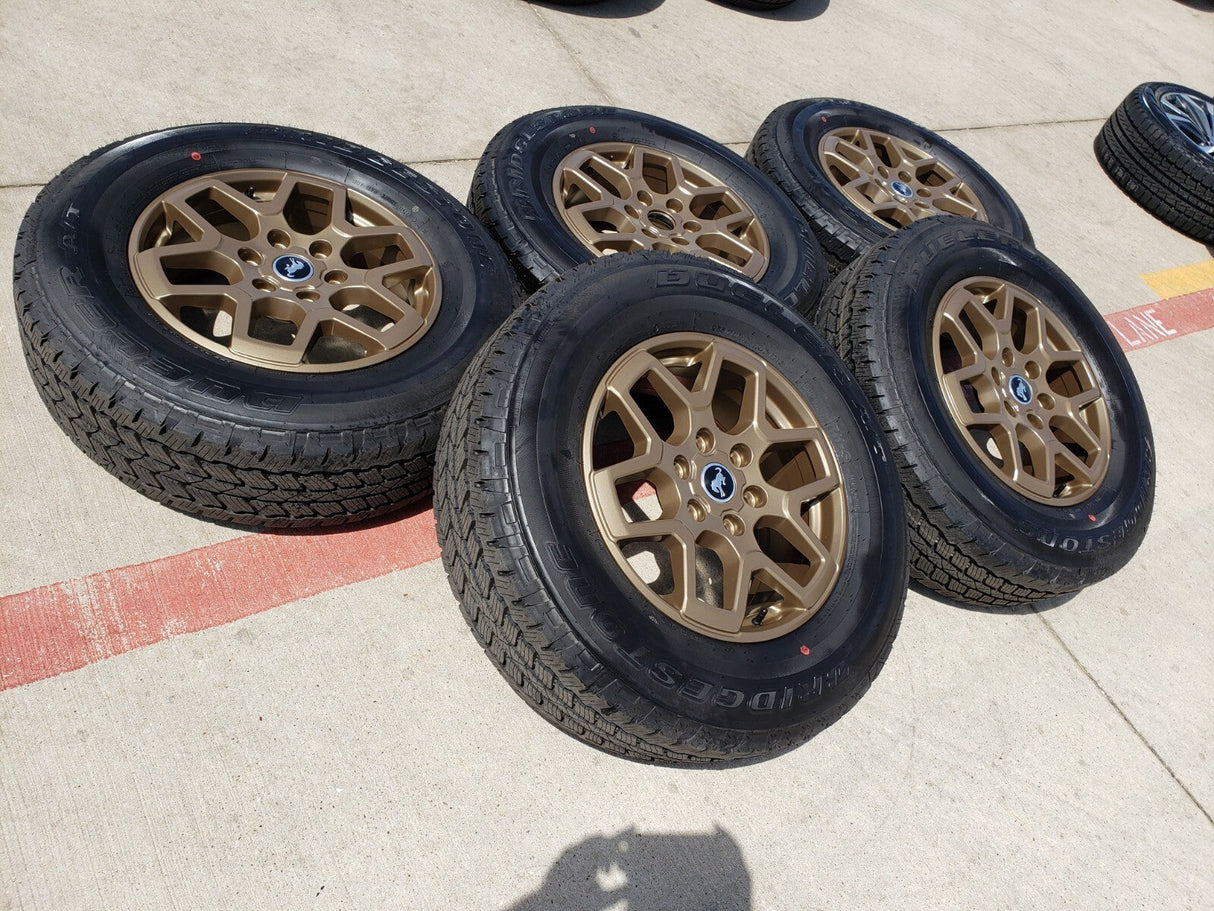 18" Ford Bronco BRONZE HERITAGE wheels rims tires 95213 Ranger tires NEW Texas Truck Tire