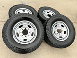 17" Ford F-250 F-350 OEM 3828 wheels rims tires A/T 33" Texas Truck Tire