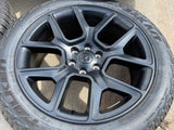 22" Dodge Ram 1500 OEM LIMITED Laramie wheels rims black 2725 2684 FALKEN AT NEW Texas Truck Tire