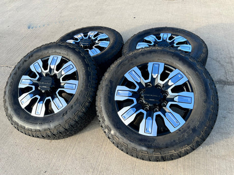 20" GMC Sierra AT4X 2500 3500 OEM wheels rims 5958 14138 Chevy Silverado Texas Truck Tire