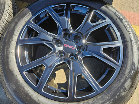 22" GMC Yukon Sierra Chevy Tahoe Escalade OEM 5944 wheels rims 2025 2026 NEW Texas Truck Tire