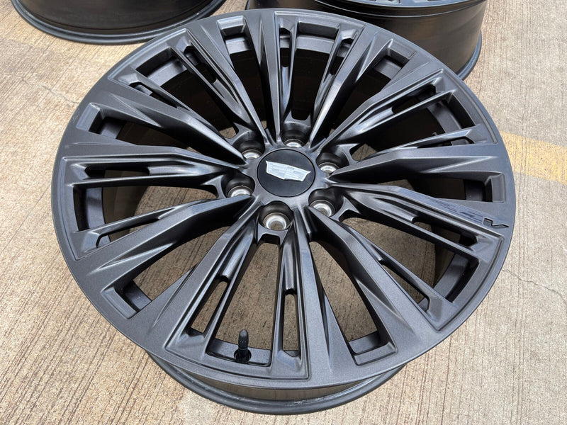 22" Cadillac Escalade V V600 Platinum OEM ORIGINAL wheel rim 2023 2024 2025 NEW Texas Truck Tire