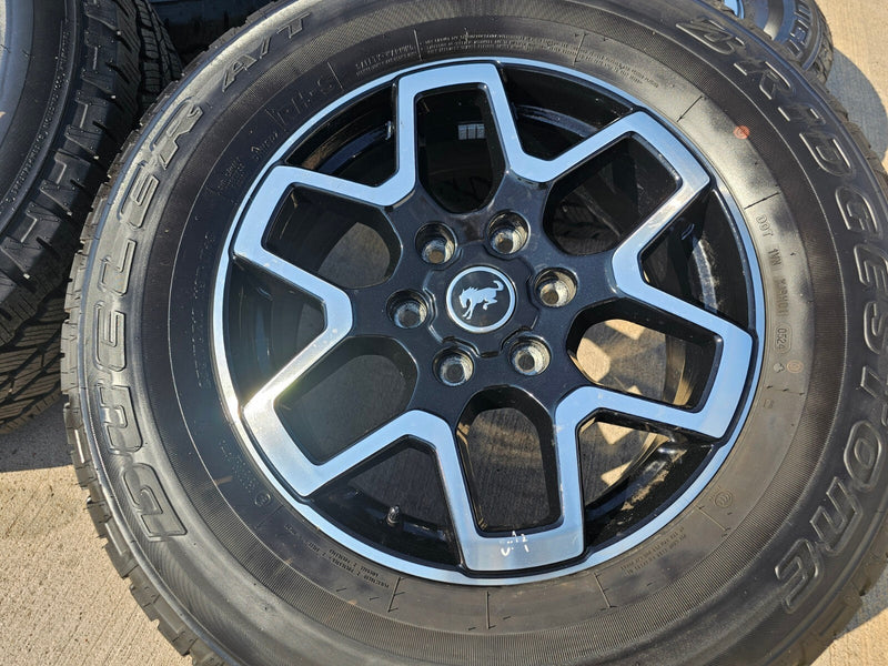18" Ford Ranger Bronco wheels rims tires black 95213 tires 2023 2024 2025 NEW Texas Truck Tire